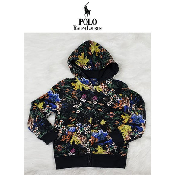 Polo by Ralph Lauren Other - Polo Ralph Lauren Floral Print Zip Hoodie Size 5